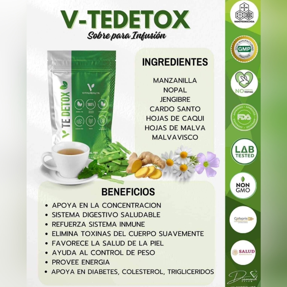 Tedetox para infusion
